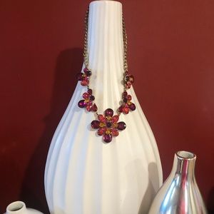 Red & Gold Statement Necklace